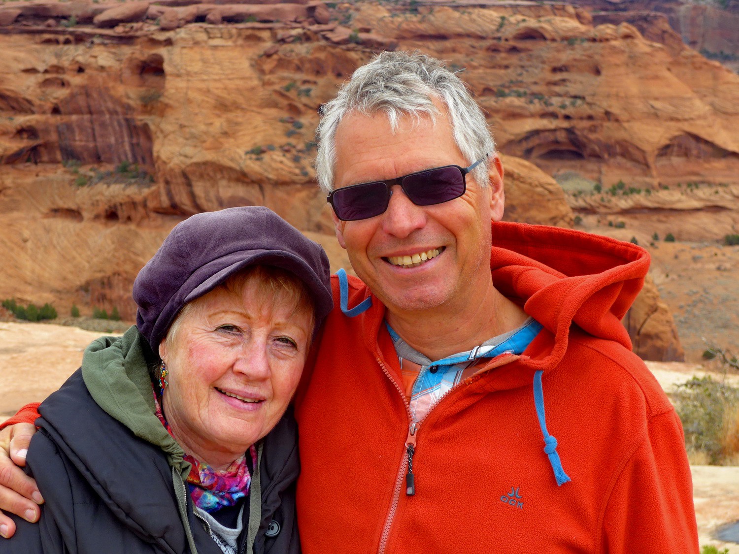 Marion and Alfred in the Canyon de Chelly